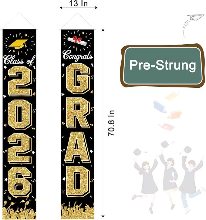 2026 Graduation Decorations, Graduation Banner Class of 2026, Hanging - Image 7