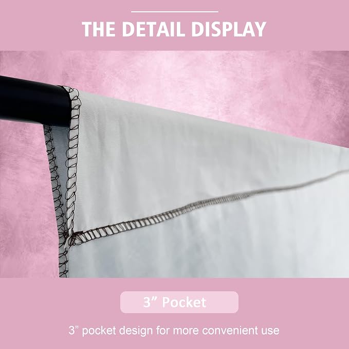Abstract Photography Backdrop for Photoshoot 8x10ft, Light Pink, No Stand | - Image 6