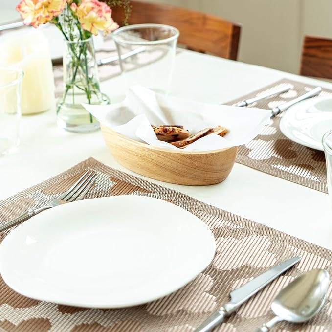 Placemats Set of 4 Vinyl/Plastic Woven Place Mats - Image 7