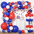 RUBFAC Red White and Blue Balloons Arch Kit, 4th of July Balloons Patriotic by RUBFAC