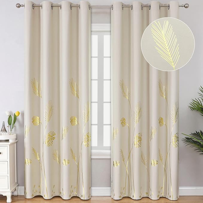 Room Darkening Curtains for Bedroom 108 inch Long by ESTELARTEXTILER