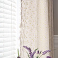 ENJOYBRIDAL Daisy Floral Curtains 63 Inch Length 4 Panels Short Drapes Tassel by ENJOYBRIDAL
