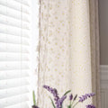 ENJOYBRIDAL Floral Curtains 84 Inch Length 2 Panels Tassel Drapes Rod Pocket by ENJOYBRIDAL