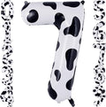 Cow Print Number 7 Balloon, Large 40 Inch Cow Number Birthday Balloons by AIQINHU