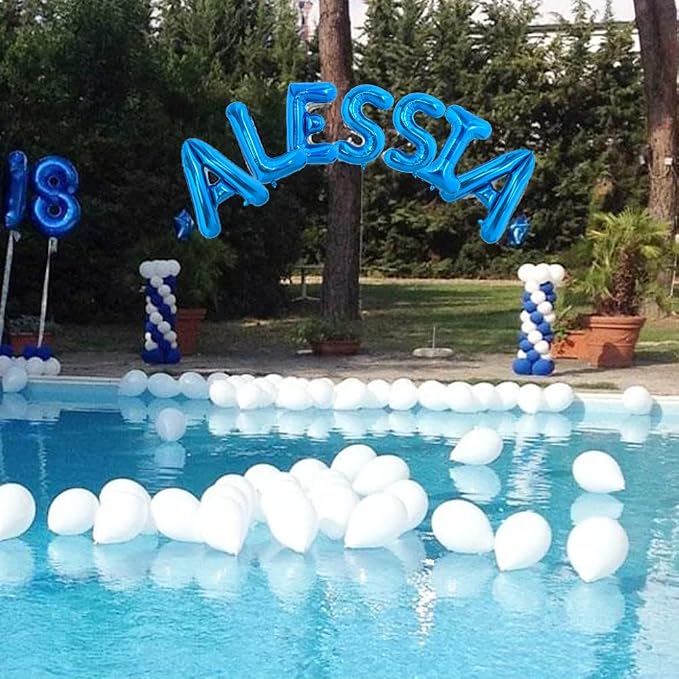 TONIFUL 40 Inch Large Blue Letter E Foil Balloons Alphabet Balloons | Giant - Image 5