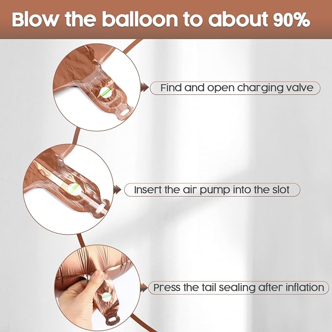 2 Balloon - Brown Birthday Number Balloons, 40 Inch Decorations Men Women | - Image 6