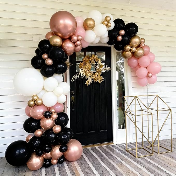 100pcs 5 Inch Small Metallic Rose Gold Balloons | 5” Mini Chrome Rose Pink - Image 6