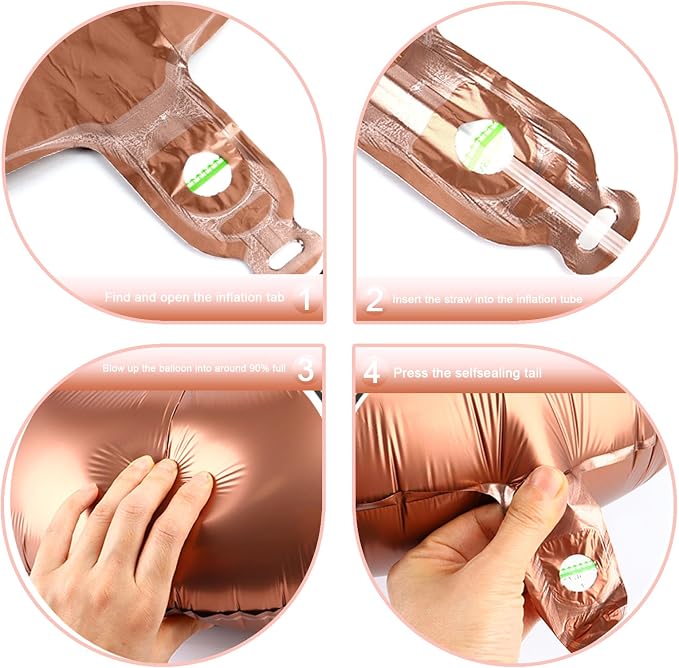 Coffee Brown Number 5 Balloon 40 inch, Birthday Party Balloons Decorations | - Image 2