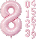 40 Inch Pink Number 8 Foil Balloon by Unknown