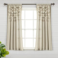 Lush Decor Boho Pom Pom Tassel Linen Textured Window Curtain Panel, Single 52" by LushDecor