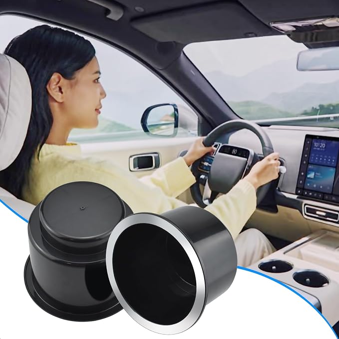 SDTC Tech 2 Piece Black Sofa Cup Holder Plastic - Image 6