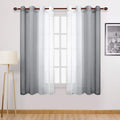 DWCN Grey Ombre Sheer Curtains by DWCN