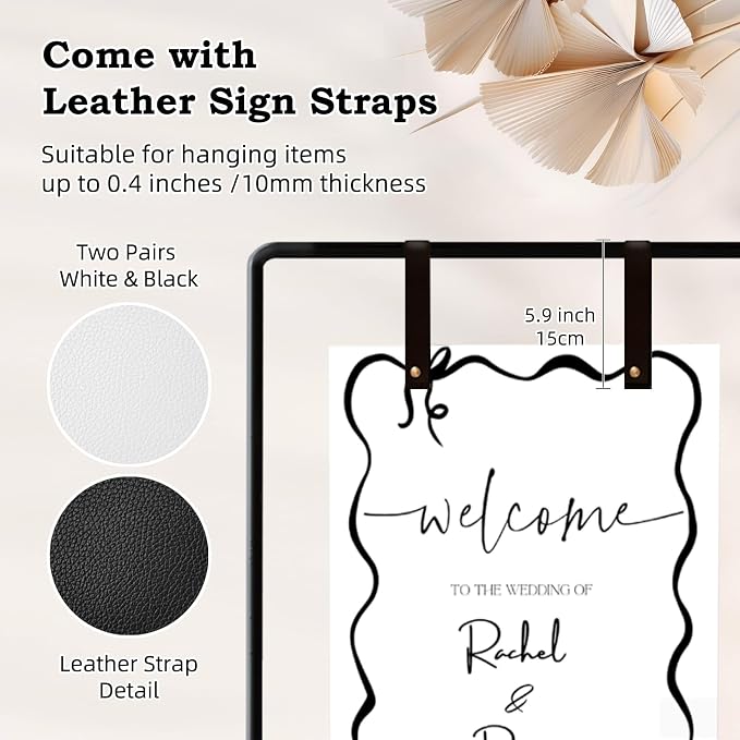 Wedding Sign Holder, Adjustable Welcome to Our Wedding Sign Stand W/Design - Image 4