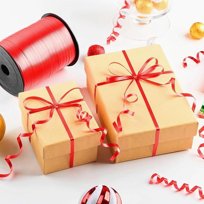 Red Curling Ribbon, 500 Yards, 1/5 Inch | - Image 3