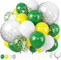 Golf Balloons for Sports Party Decor | 12 Inch Green Yellow Golf Theme Balloons by FEYG