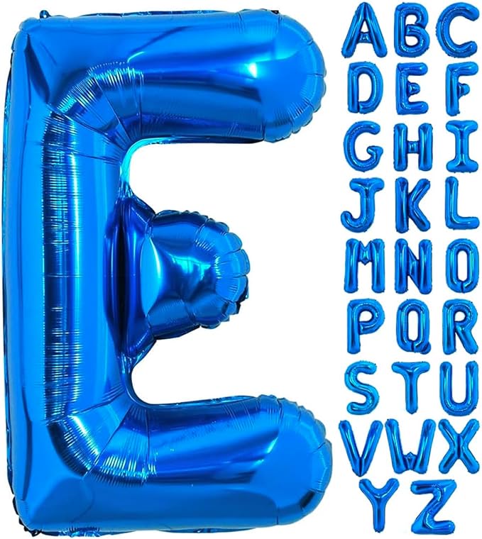 Blue Letter E Balloon, E Balloons Letter by BBPOOL