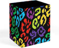 Pencil Pen Holder PU Leather Makeup Brush Holder Black Rainbow Cheetah Leopard by JZDACH