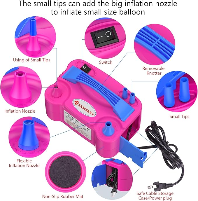 IDAODAN Balloon Arch Kit and Balloon Pump, Balloon Arch Stand - Image 6