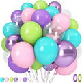 Pink Blue Purple Party Balloons by Govpy