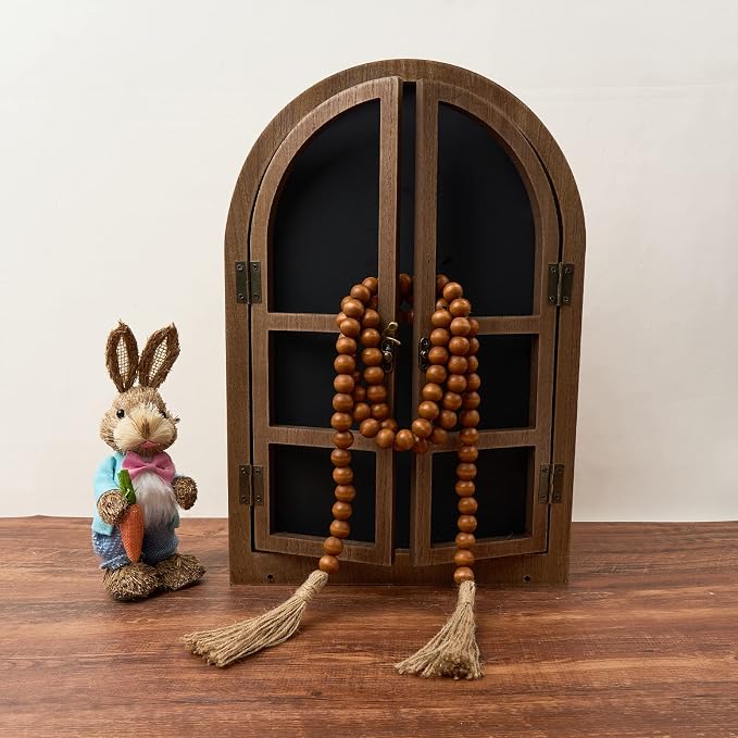 OMISHE 59in Wood Bead Garland - Image 4