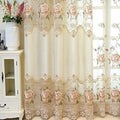 1pc Luxury Peony Embroidery Thermal Insulated Curtain Drape by NewWPKIRA