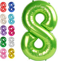 Light Green Number 8 Balloon 40 inch, Birthday Party Balloons Decorations | by Upgesy