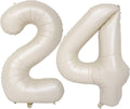 40 In Cream white Number Balloons Helium Foil Mylar Balloon Digital 24 | by Exquisitehighqualitypartydecorationstomeetyoureveryneed%EF%BC%81
