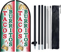 1PC Double Sided Tacos Burritos Feather Flag by WOANIXY---ProfessionalCustomFeatherFlagCustomBanner