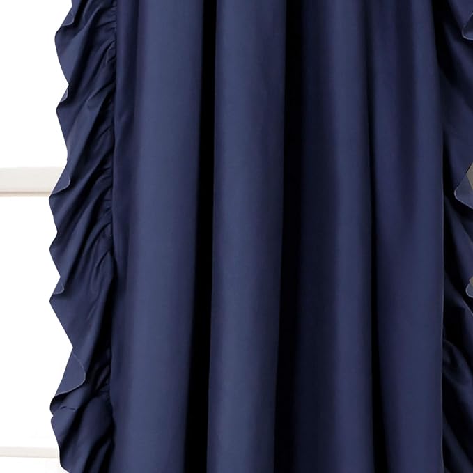Lush Decor Reyna Ruffle Window Curtain Panel Set, Living room, or Dining Room - Image 3