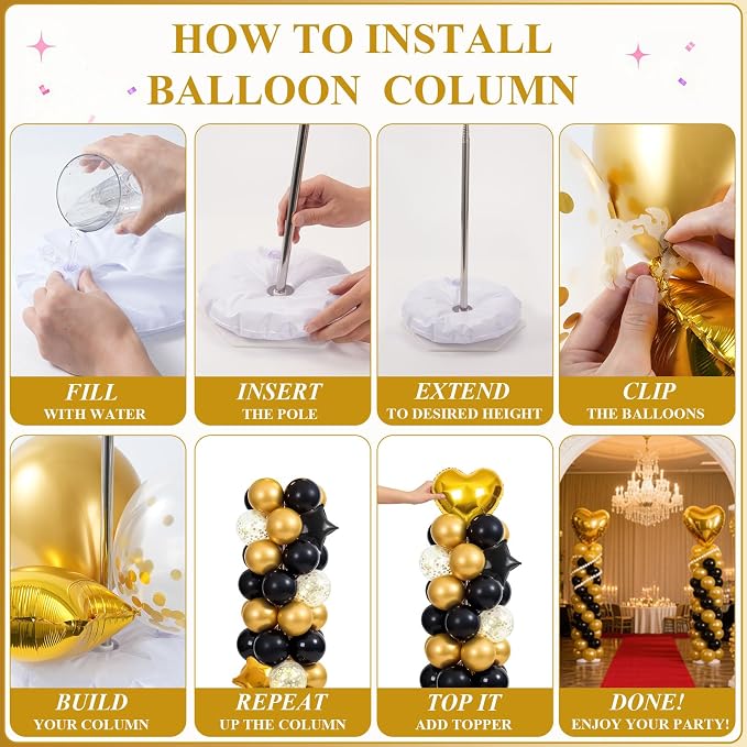 Balloon Towers Set of 2, Balloon Column Stand - Image 5