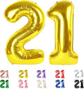 21 Balloon Numbers 40Inch for 12 21th Year Old Birthday Decorations, Inflation by Mluchee