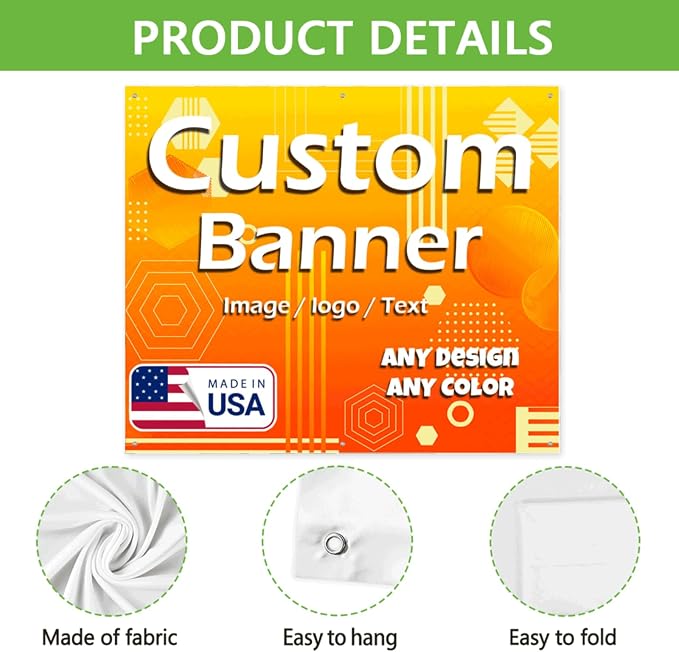 Custom Banner Personalized Backdrop Sign - Image 3