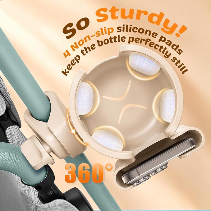 Cup Holder for Walker: Stroller Cup Holder Attachment - Image 4