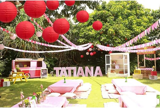 BEISHIDA Red Paper Lanterns 10Pcs 4/6/8/10/12 Inch Round Chinese Lamp | Paper - Image 5