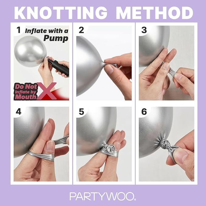 PartyWoo Lavender Balloons 127pcs Light Pastel Purple Lilac Different Sizes | - Image 7