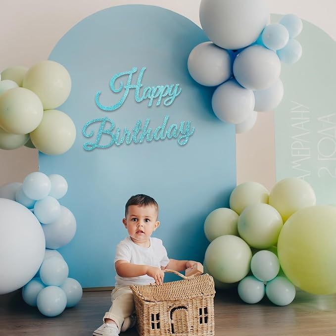TONIFUL Happy Birthday Sign for Backdrop - Image 4