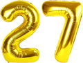 Number Balloons 27 Balloon 40 inch Gold by Enyeopd