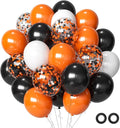 Halloween Balloons Black Orange Balloons Set by Aiwolf