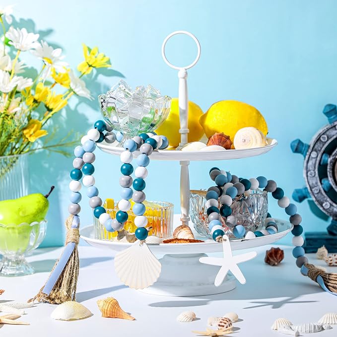 Janinka 2 Pcs Farmhouse Seashell Bead Garland - Image 6