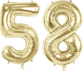 Number 58 Balloons for 58th Birthday Party Decorations, 40 Inch 0-100 by Joycard