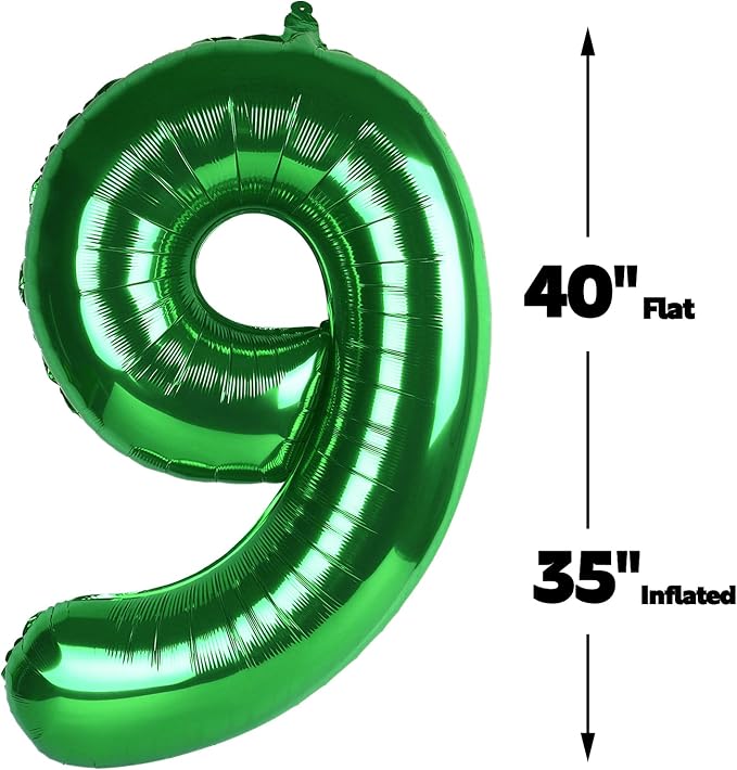 Foil 40 Inch Big Green 29 92 Balloon Number, Giant Happy 29 92 Birthday Party - Image 3