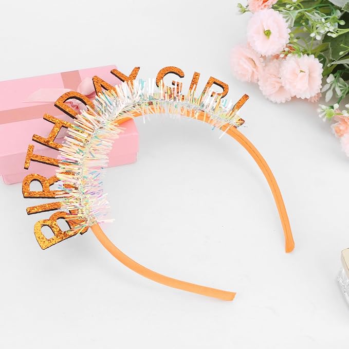 CIEHER Birthday Girl Headband Birthday Crown - Image 8