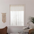 Sutuo Home White Boho Valance Curtains Tier 36 inches by SutuoHome