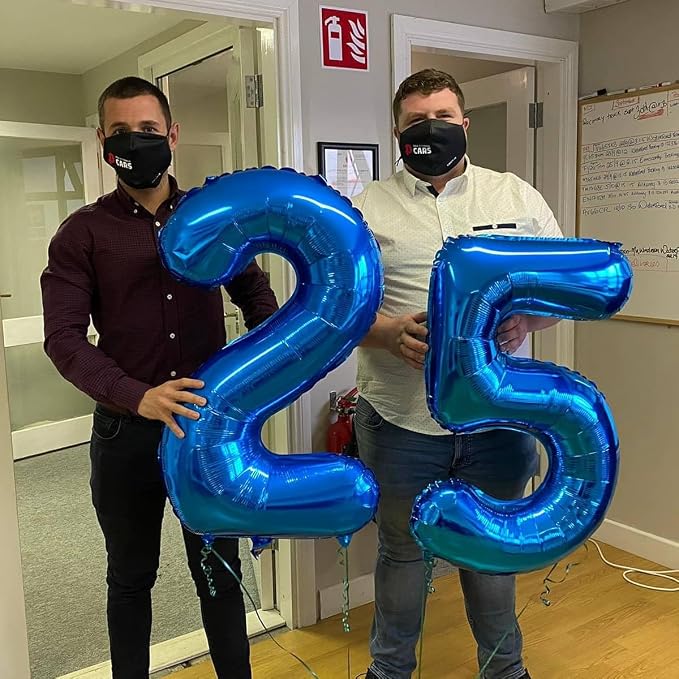 Navy Blue Number 16 Balloon 40 Inch - Image 3