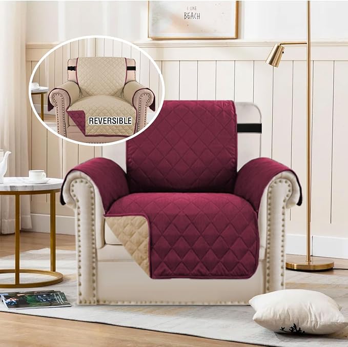 H.VERSAILTEX Reversible Chair Sofa Slipcover Water Repellent Couch Sofa Cover - Image 3