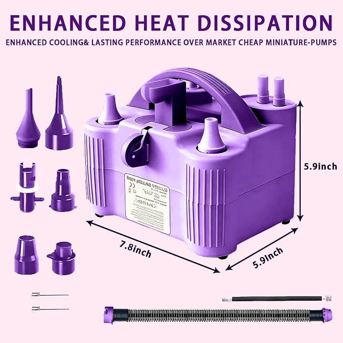 4-in-1 Electric Balloon Pump for All Balloons, Inflatables, and Sports Balls - Image 5