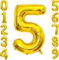 Gold Number Balloons Birthday Balloons by United-UnicornsParty
