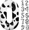 Cow Print 40 Inch Number 0 Birthday Balloon by LEBERY