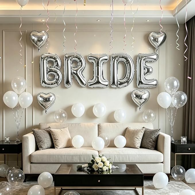 TONIFUL 40 Inch Giant Bride Balloon Bachelorette Party Decorations - Image 4