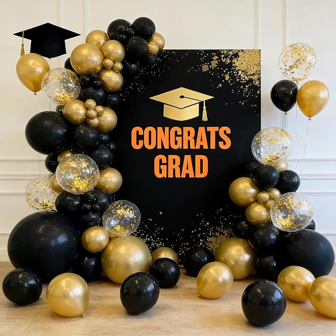 50pcs 12 Inch Metallic Gold Balloons | Chrome Gold Balloon Kit - Image 4
